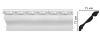 Плинтус D154B/12 (75*75*2000) в Керчи